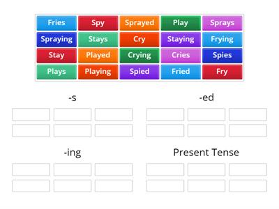 Green sort 9 - endings