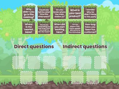 DIRECT AND INDIRECT QUESTIONS