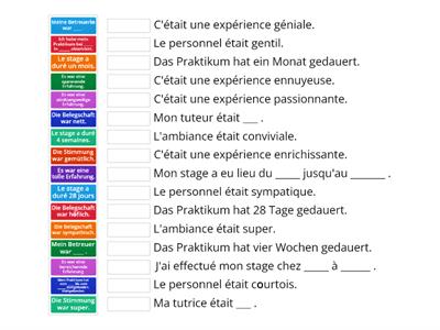 Assoziiere Deutsch mit Französisch