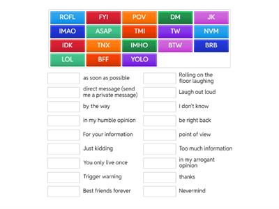 texting abbreviations