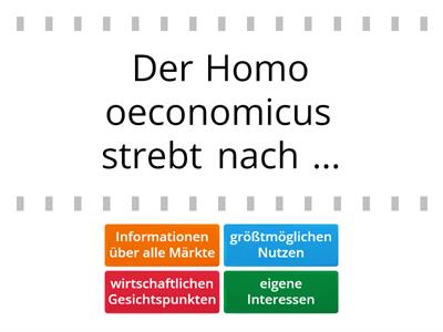 Der Homo oeconomicus