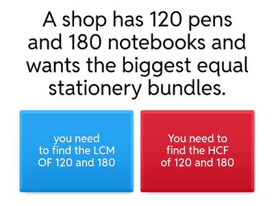 LCM or HCF? - worded problems