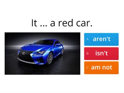 Verb to be - negative form