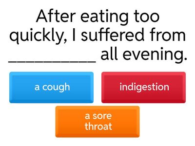 Health and illnesses