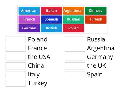 0.1 Countries and nationalities