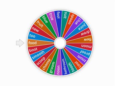 Practicing oo, ue, ew, ui words