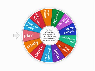 Past simple regular verbs