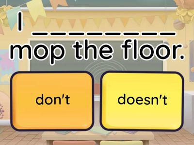 Johansson's 5 Primaria: present simple negative