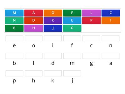 Match upper case with lower case