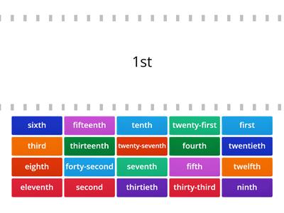 Spotlight 4 Module 5 (Ordinal Numbers) 