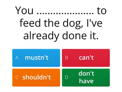 MODAL VERBS