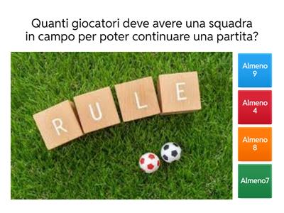LE REGOLE DI SQUADRA NEL CALCIO