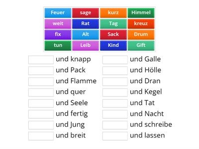 Zwillingsformeln 8 (Zuordnung)