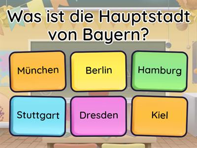 Deutschland Hauptstädte von Bundesländer