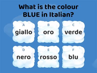 Colours In Italian