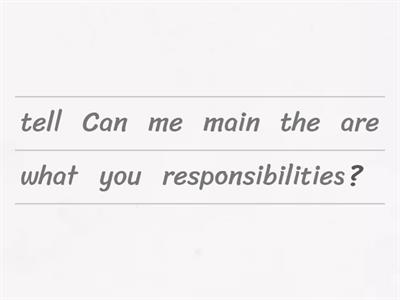 Indirect Questions. Job Interview