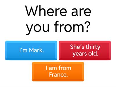 Wh words / Question words