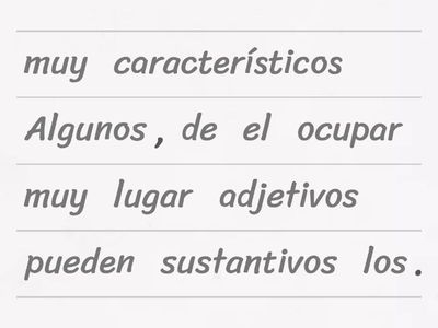 3. Los adjetivos (2da parte) - Repaso teórico