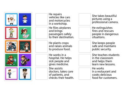 Activites Matching picture