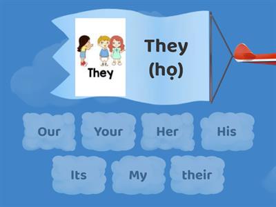 My, your, his, her, its, our, their