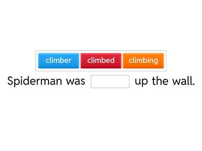 -ing -ed -er -est KS1 suffix game