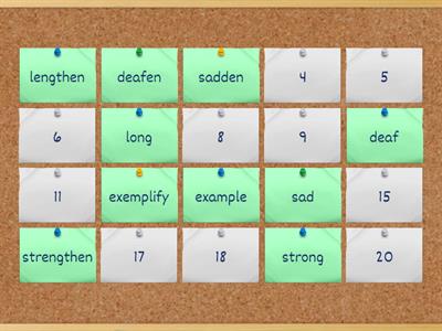 Word Formation - Verbs Suffixes/Prefixes