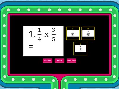 Multiplication of fraction