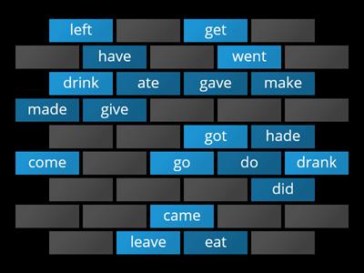 Team Up V Irregular verbs