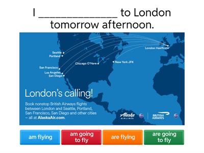 Present Continuous for future arrangements. 