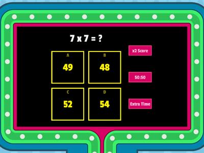 Multiplication Facts