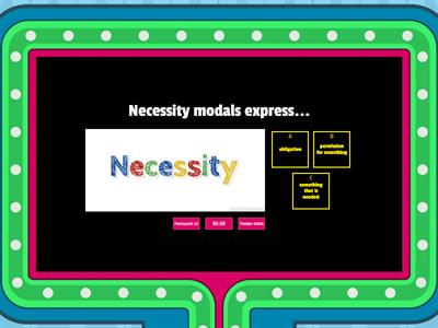Modals: necessity