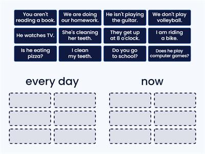 Present Continuous vs. Present Simple