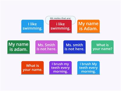 Group 1: Capital letters & Punctuation