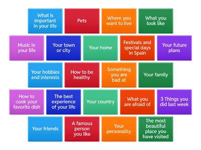 Talk for a Minute about...