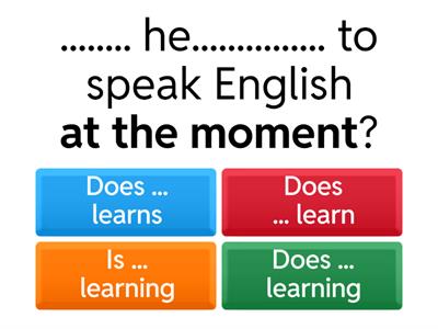 Simple Present & Present continuous 