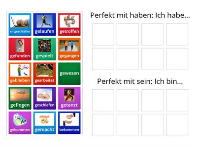 Perfekt- haben oder sein