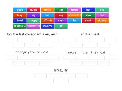 Comparative and Superlative Adjectives