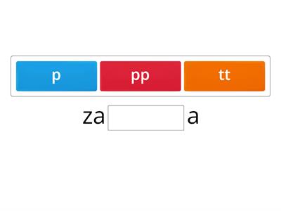 Le doppie- ascolta e completa con una o due consonanti