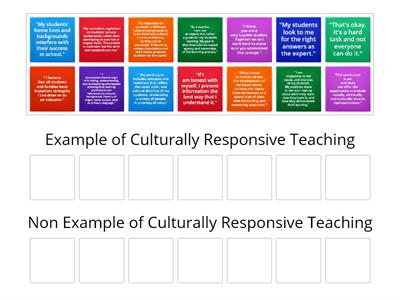 Culturally Responsive Teaching Sort