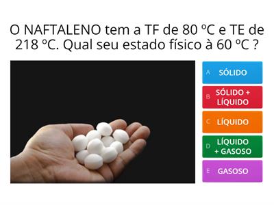 TF e TE: MUDANÇAS DE ESTADO FÍSICO 