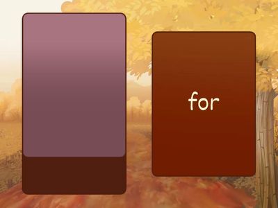 1st Grade Fall Zeno Words