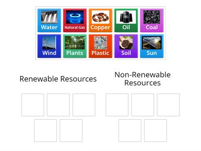 Renewable and Non-Renewable Resources at SIR