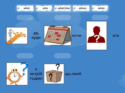 Full Blast 5. Module 3. Question words