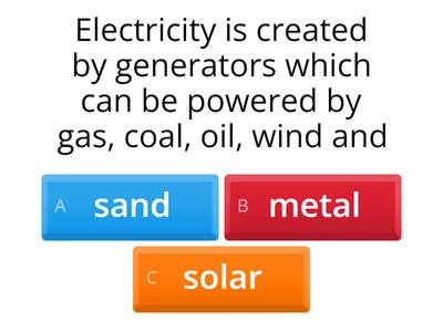 Electricity quiz