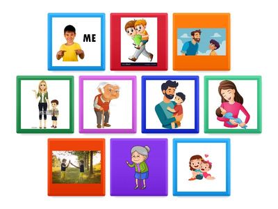 Family members Flip the tiles