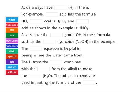 Neutralisation Reactions