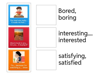 Adjectives ending ED- ING-