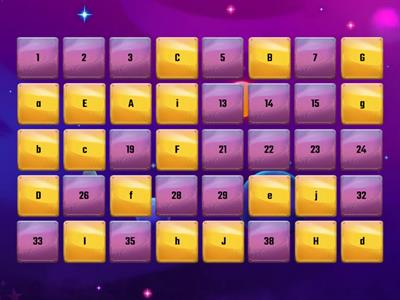 Upper and Lower case letter (Memory game)