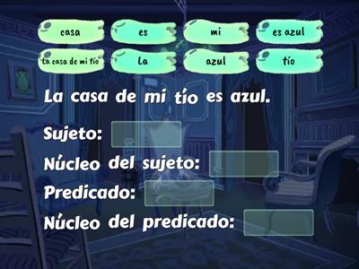 Núcleos de sujetos y predicados