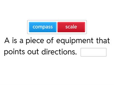 Direction, orientation and scale